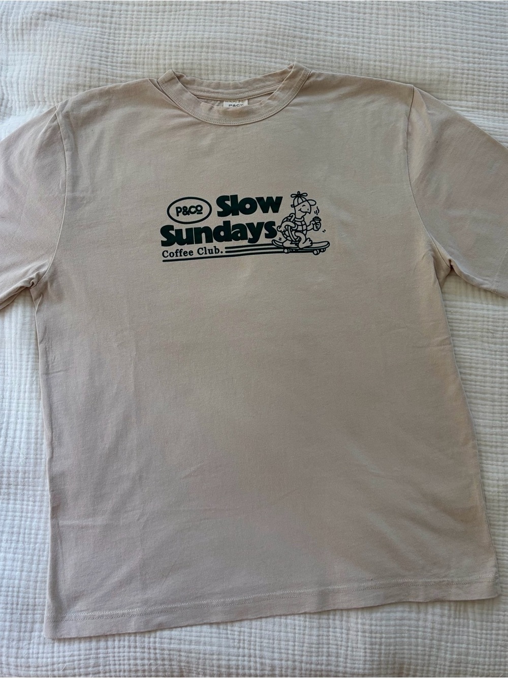 P&Co Men’s Tee in Beige with Graphic